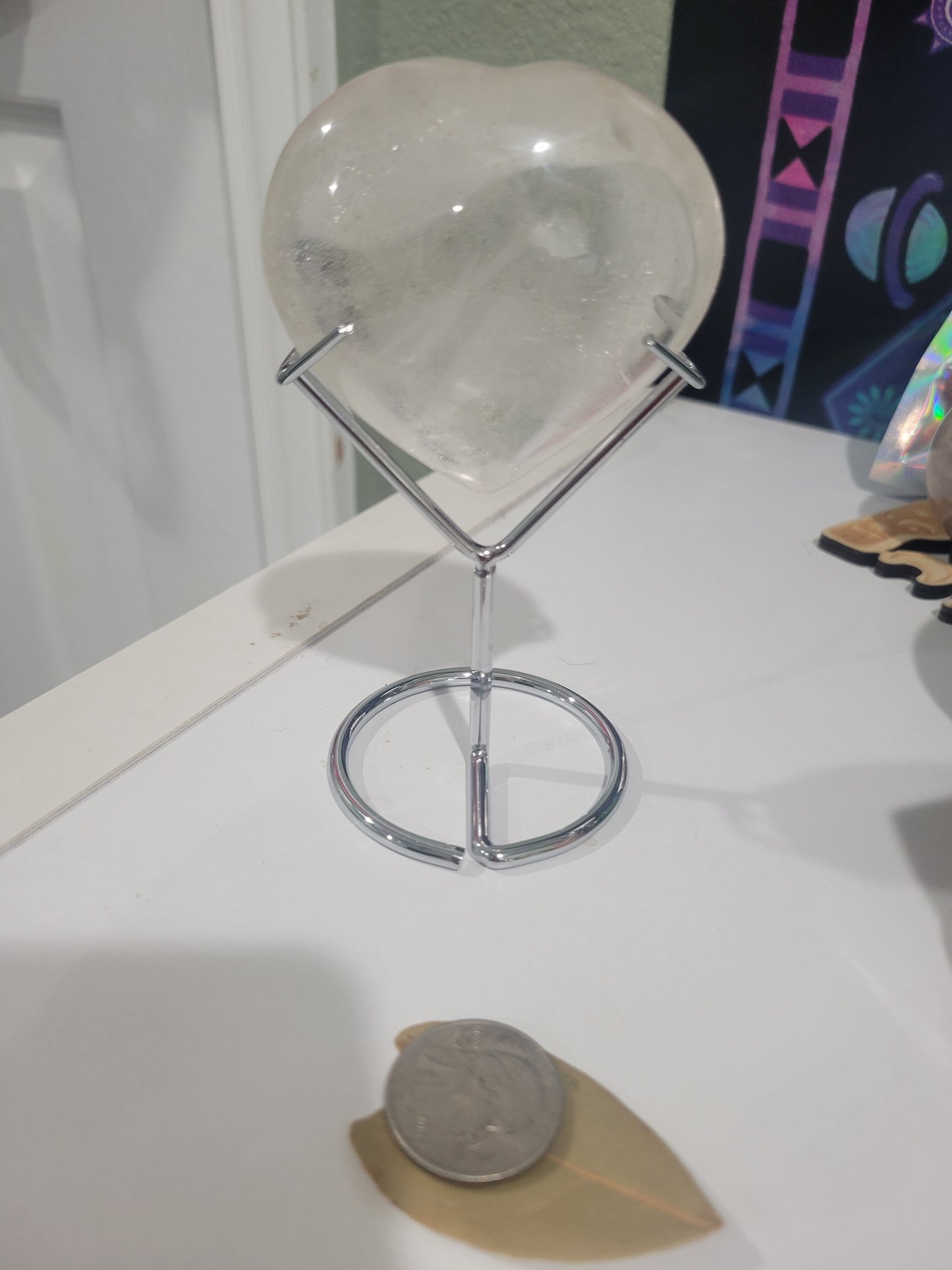 Clear Quartz Heart