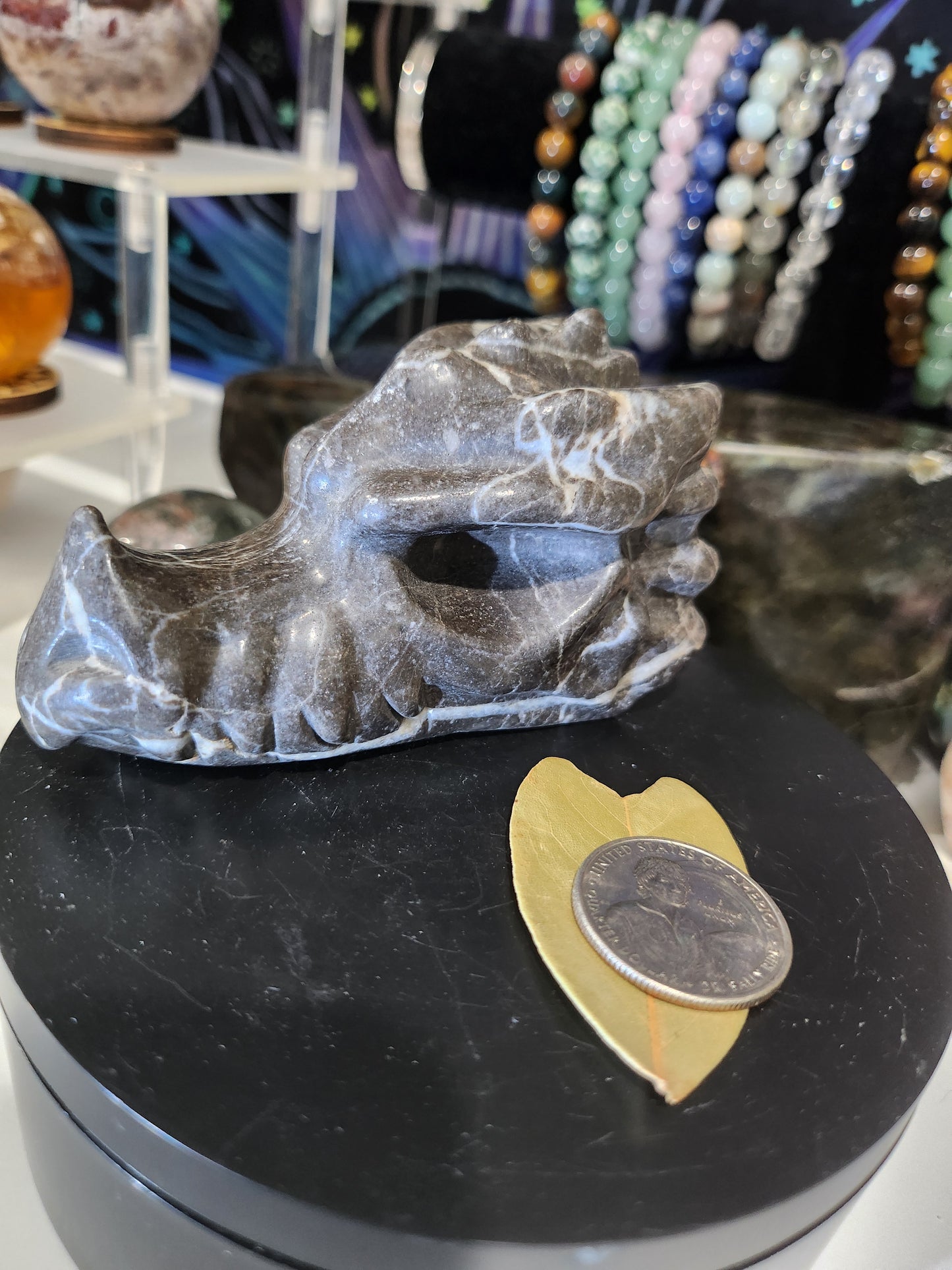 Zebra Jasper Dragon Head