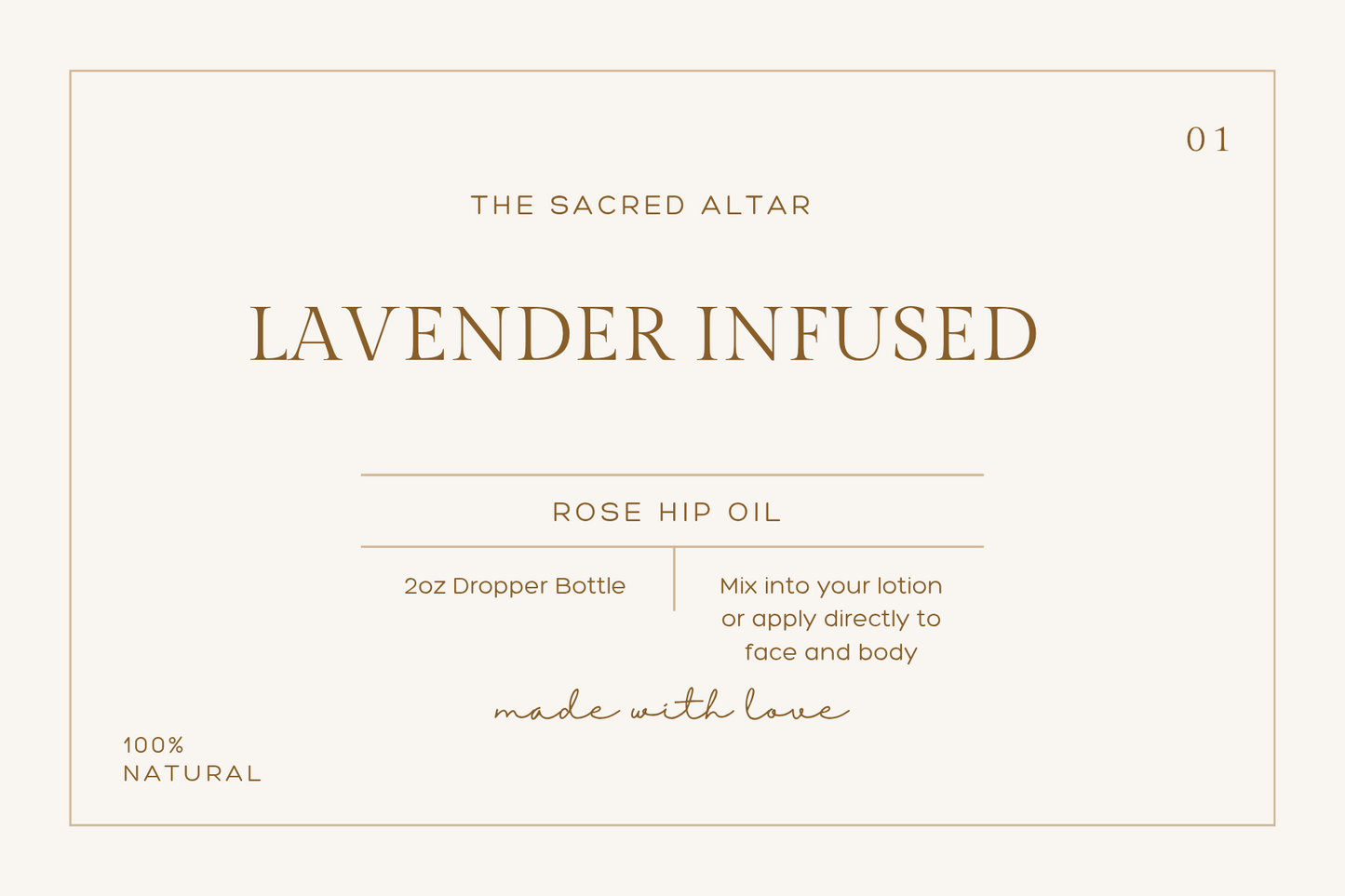 Lavender Infused Rose Hip Oil