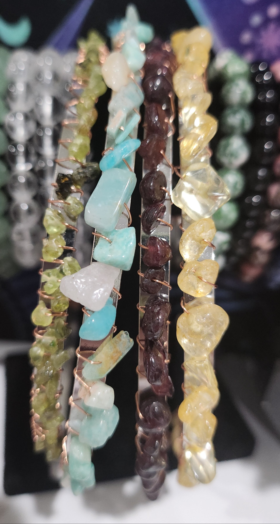 Crystal Chip Headbands