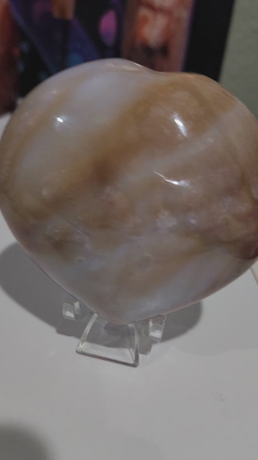 Carnelian Agate Heart