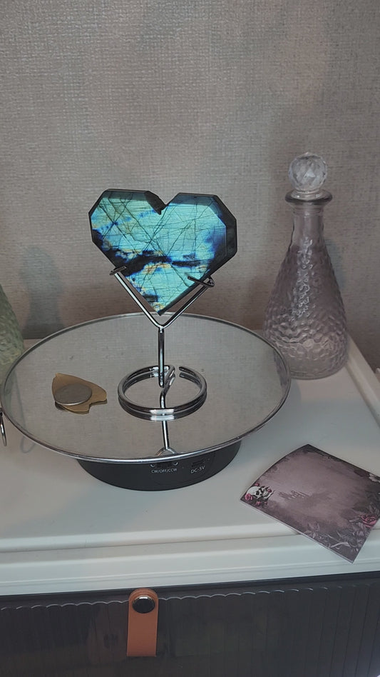 Labradorite Heart with stand