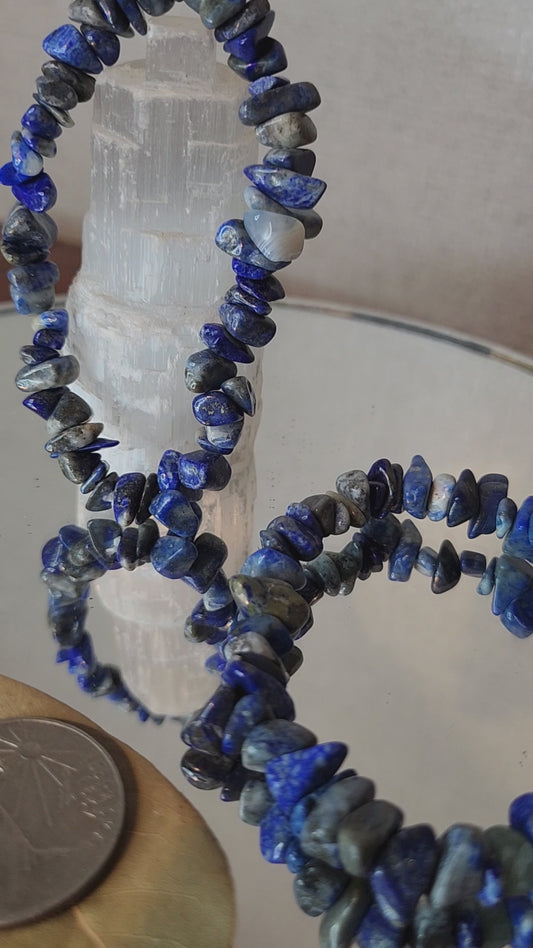 Lapis Lazuli Chip Bracelet