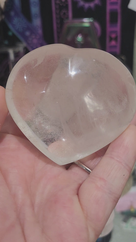 Clear Quartz Heart