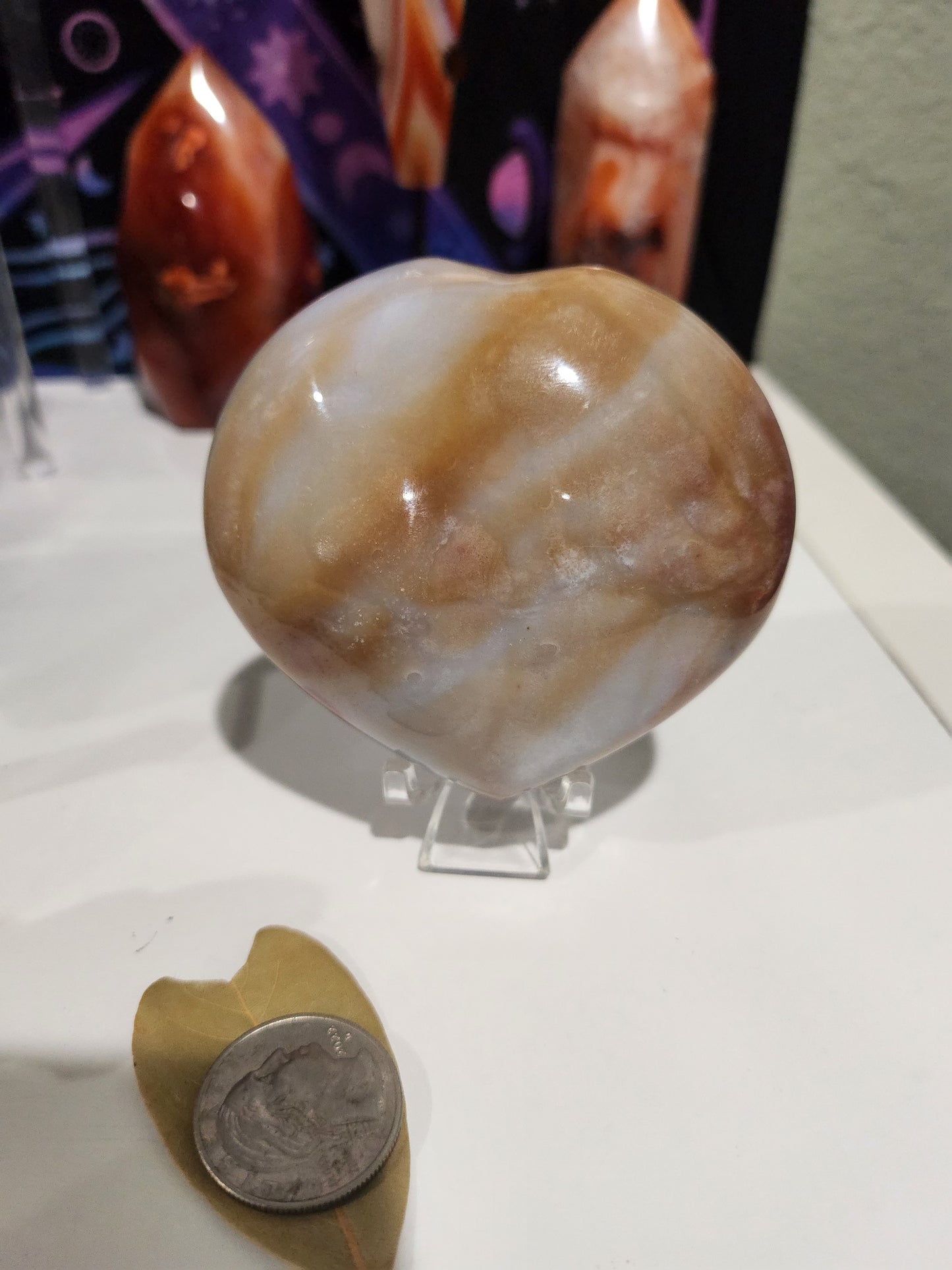Carnelian Agate Heart