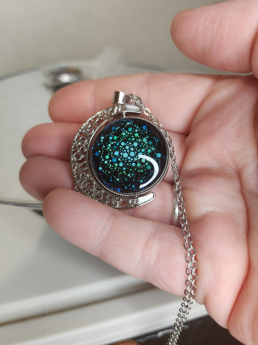 Moon Spinner Necklace