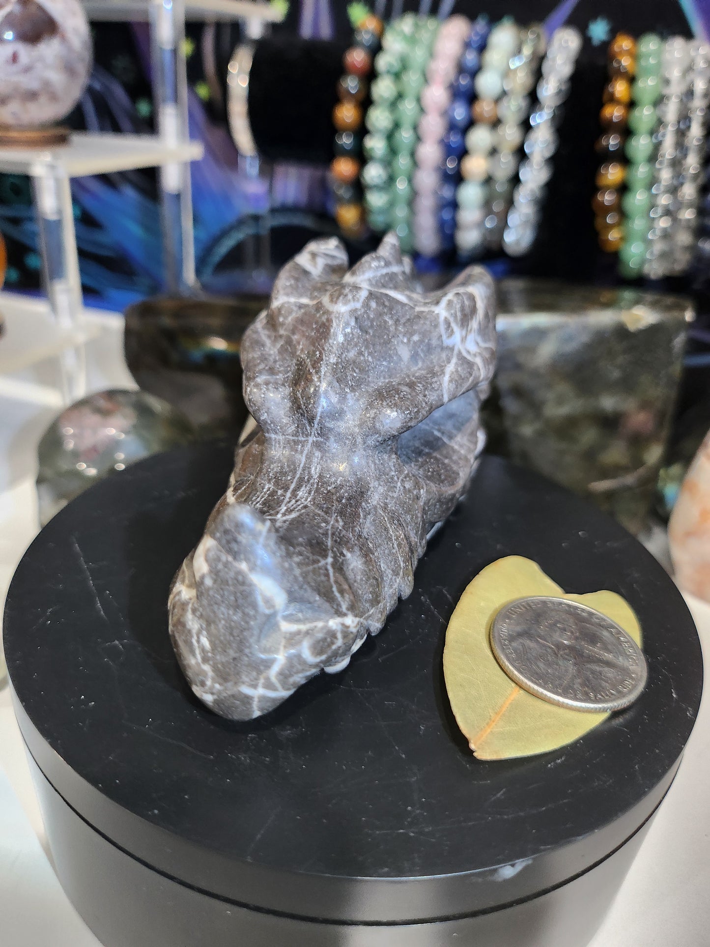 Zebra Jasper Dragon Head