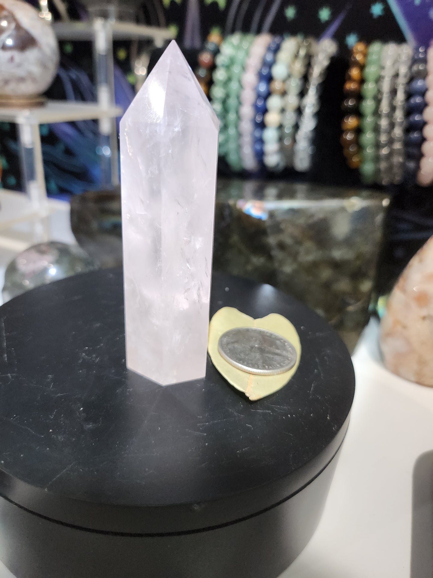 Small Rose Quartz Tower