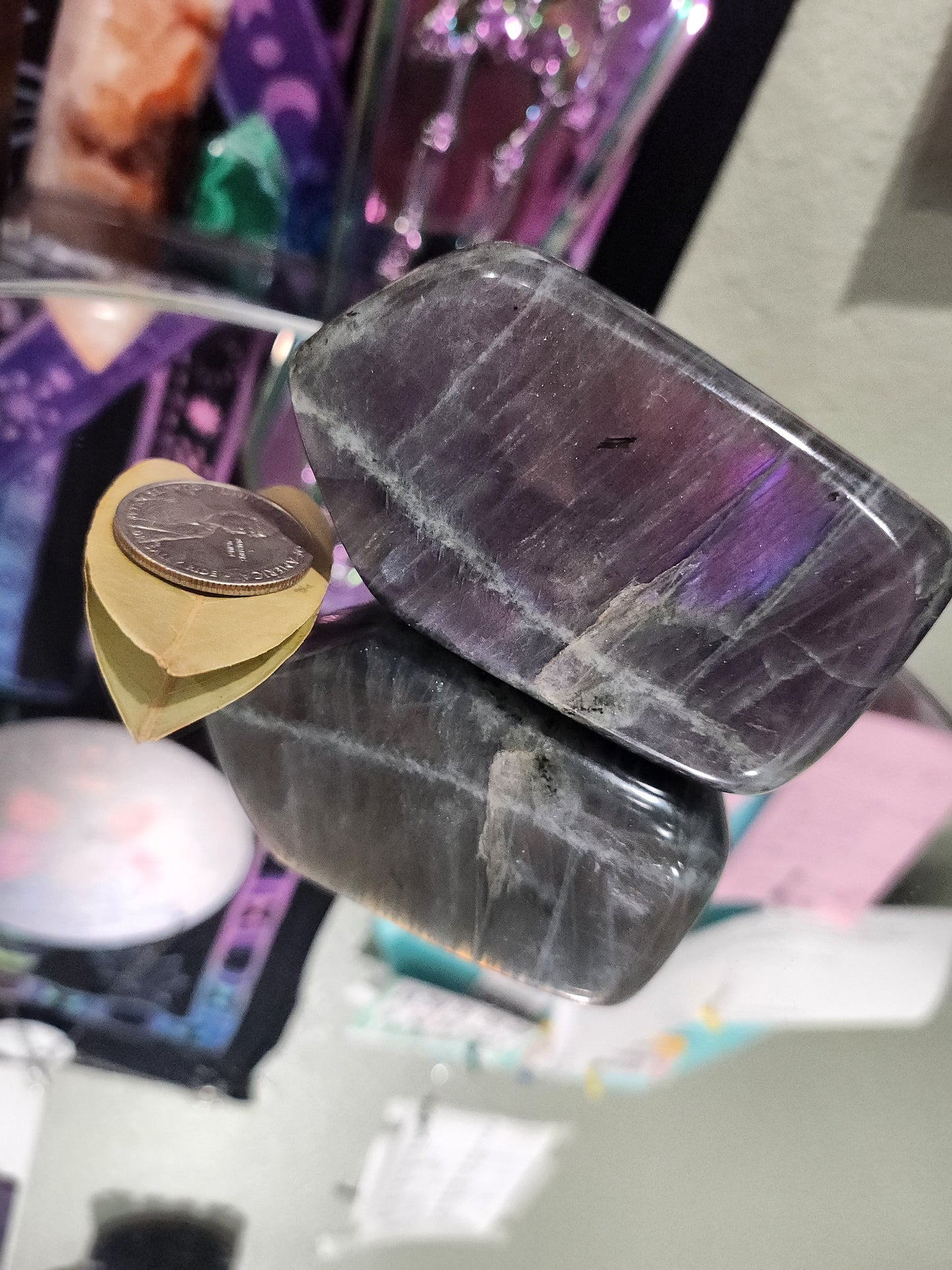 Purple Flash Labradorite Freeforms