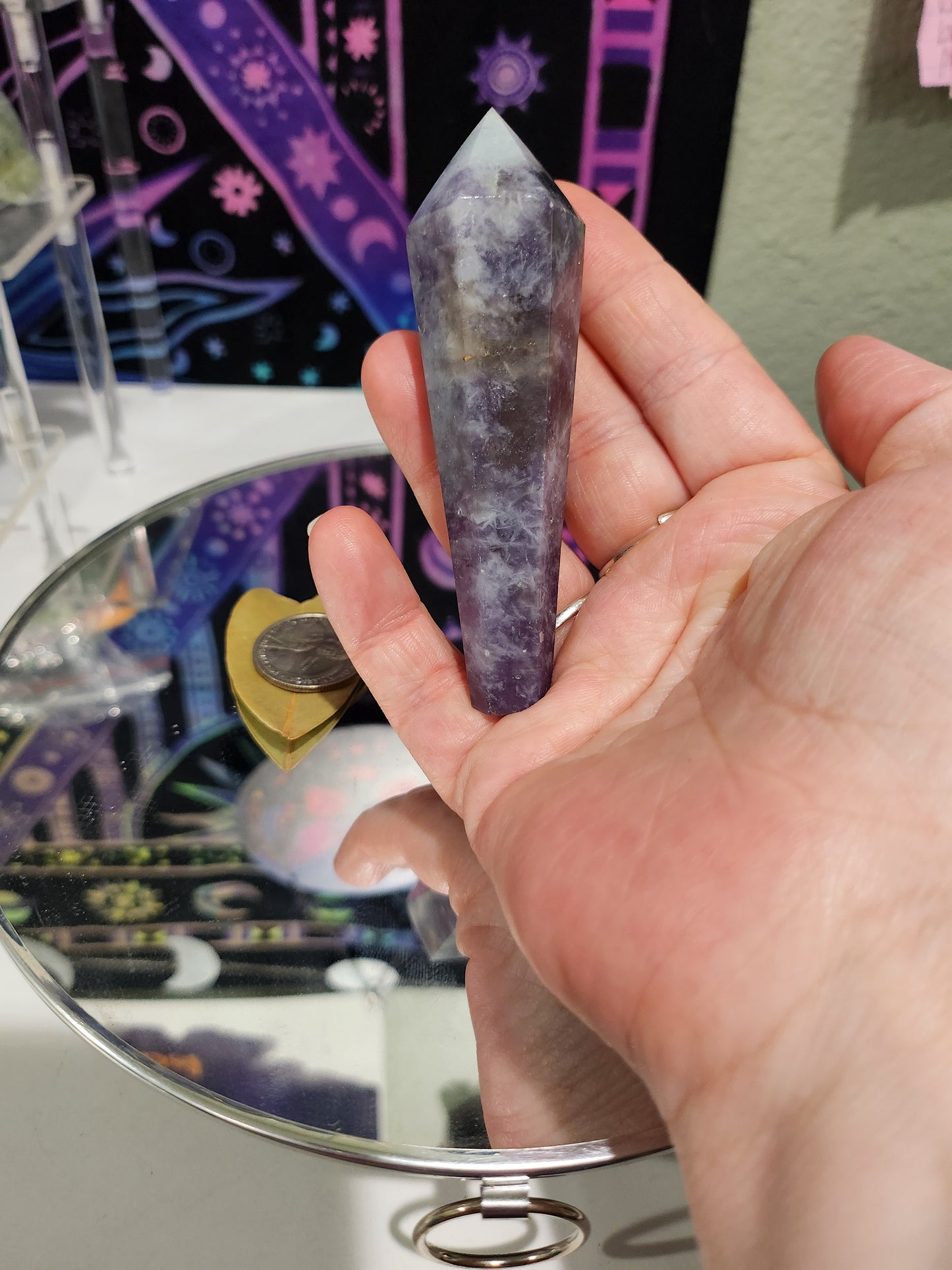 Unicorn Stone Wand with stand