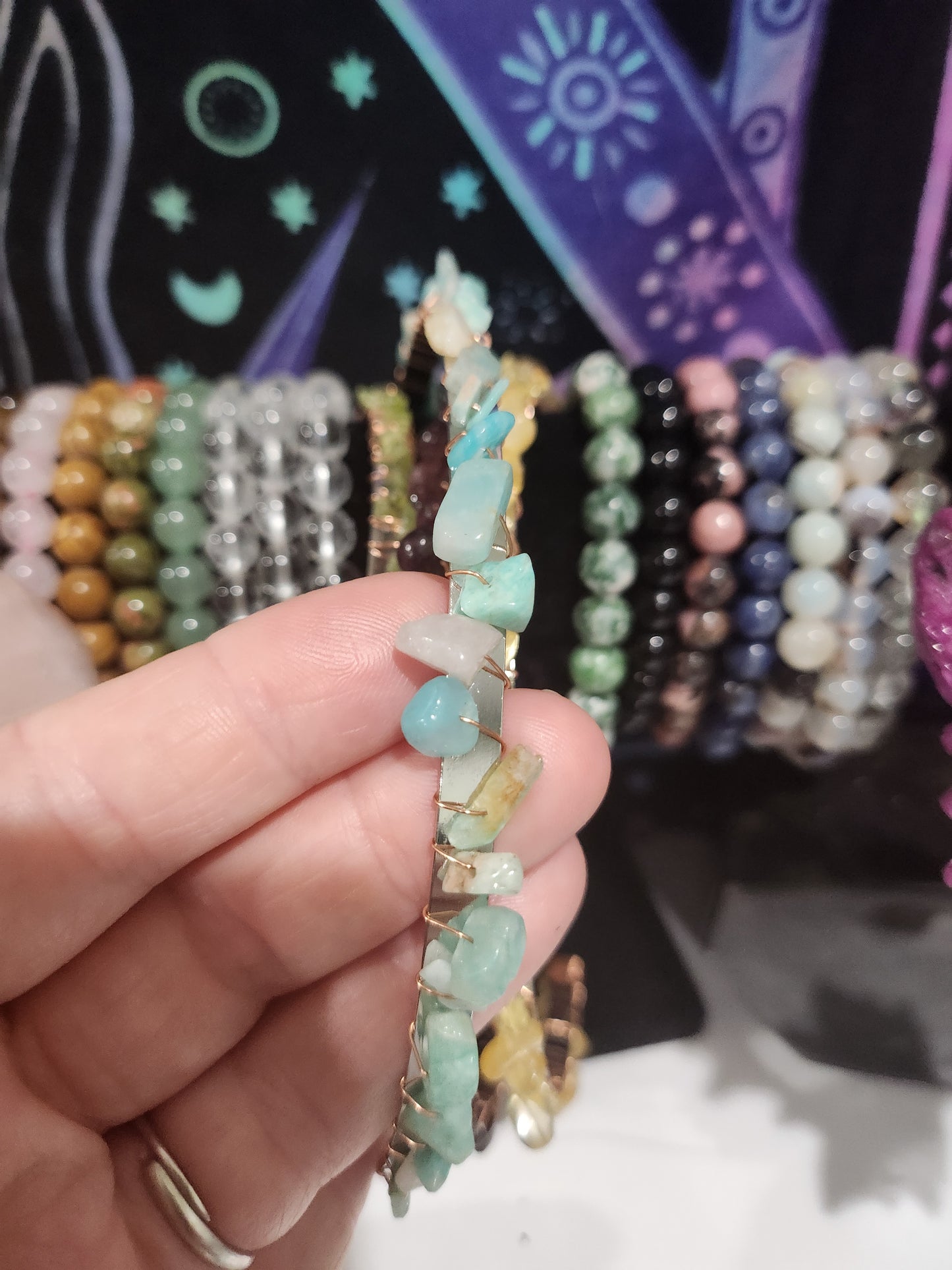 Crystal Chip Headbands