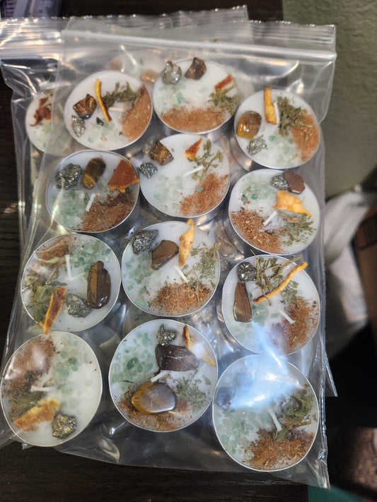 Prosperity Intention Tealight Candles