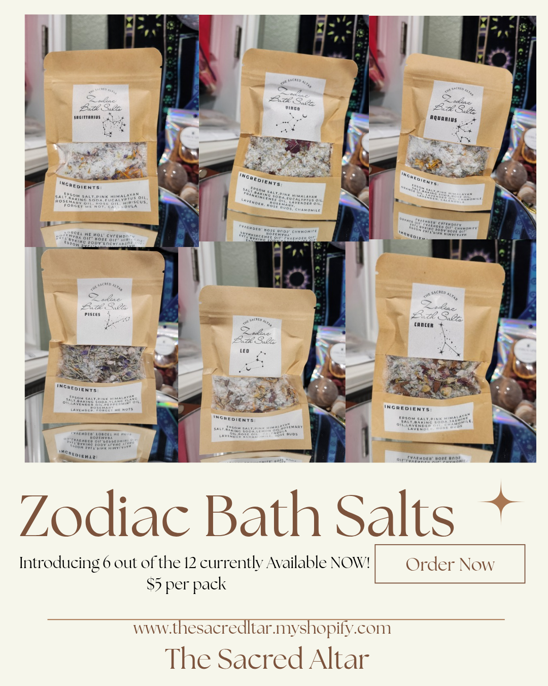 Zodiac Bath Salts