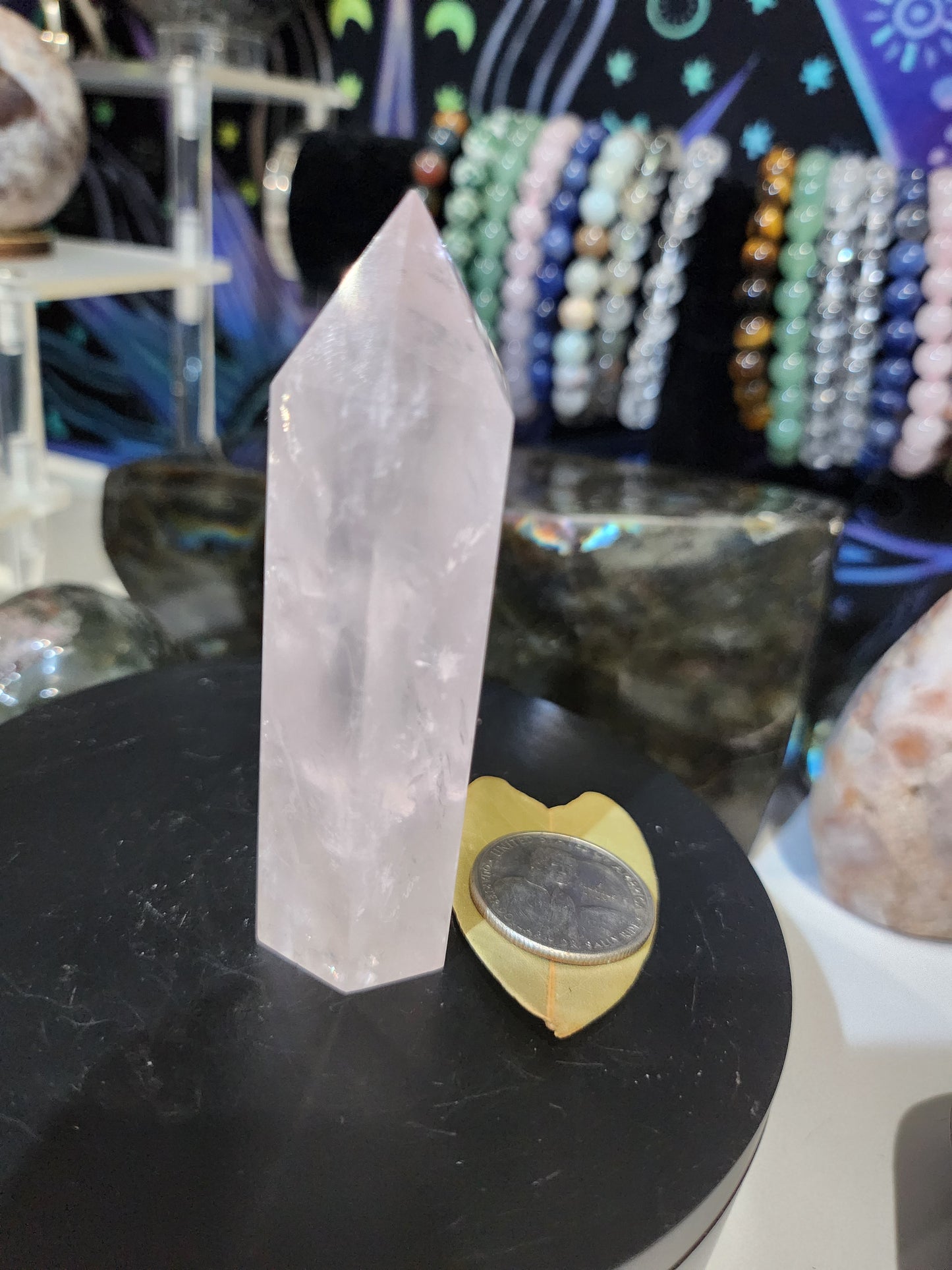 Small Rose Quartz Tower